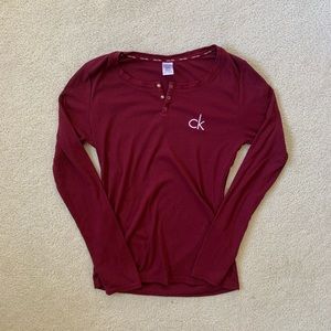 Slim fit henley long sleeve